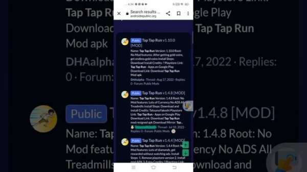 How to download Tap Tap Run Mod Apk, Version on vid. Site: Android Republic