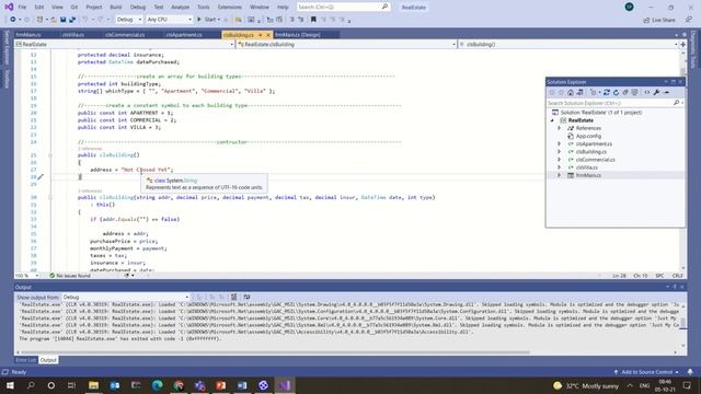 Visual Studio 2019 C# Implementation of Inheritance using an example scenario смотреть онлайн