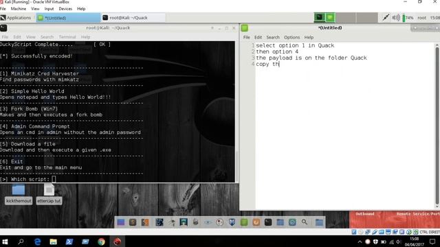 Cmd admin privileges with Rubber Ducky смотреть онлайн