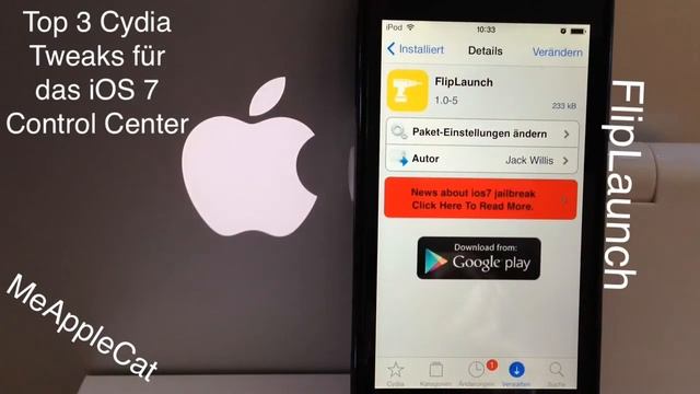 Top 3 iOS 7 Cydia Tweaks für das Control Center - iPhone, iPad & iPod Touch смотреть онлайн