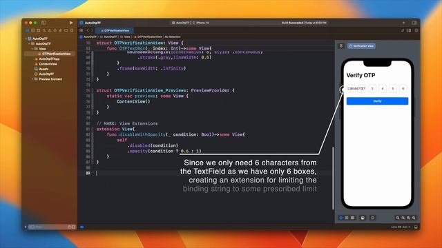 Auto OTP TextField | Compatible for iOS 15 & 16 | Custom TextField | Xcode 14 | SwiftUI Tutorials смотреть онлайн