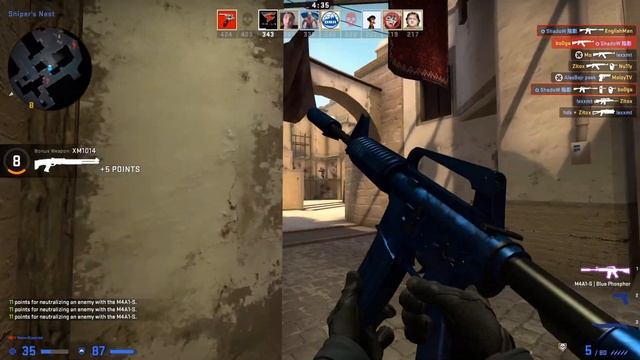 M4A1-S | Blue Phosphor Gameplay смотреть онлайн