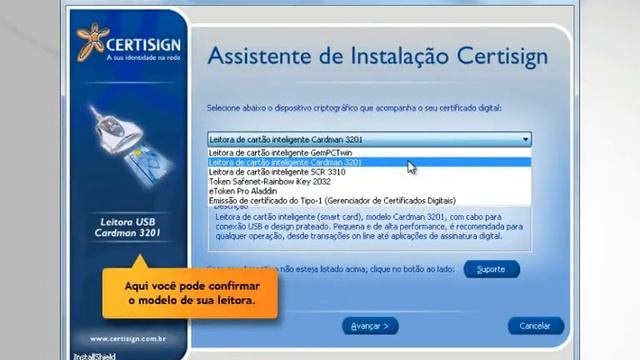 Instalação do Driver da Leitora e do Cartão Inteligente смотреть онлайн