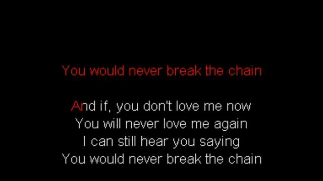 FLEETWOOD MAC - The Chain (KARAOKE) смотреть онлайн