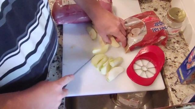 How I make Smoked Brown Sugar and Apple stuffed Pork Loin for July 4th смотреть онлайн