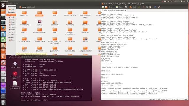 Abinit compiling (gfortran + Netlib library) смотреть онлайн
