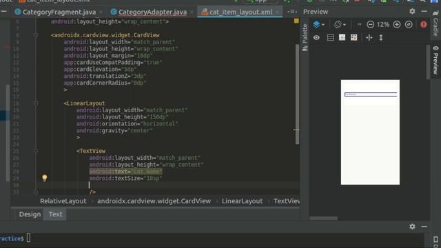 How to make Quiz APP in Android Studio | Part 3 | Category Layout смотреть онлайн