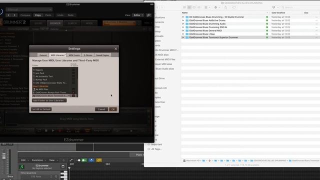 How To Install OddGrooves MIDI In Toontrack EZdrummer 2
