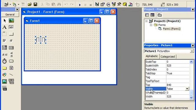 Microsoft Visual Basic - контрол PictureBox смотреть онлайн