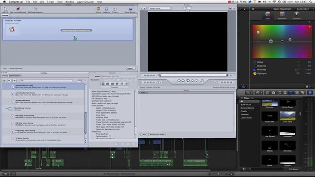 Final Cut Pro X + Compressor 4 Tutorial - Exporting / Sending to Compressor смотреть онлайн