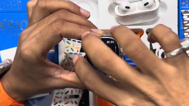7 straps watch ultra 2 unboxing and AirPods combo ✅ only 1499 rs 😳 #ultrawatch смотреть онлайн