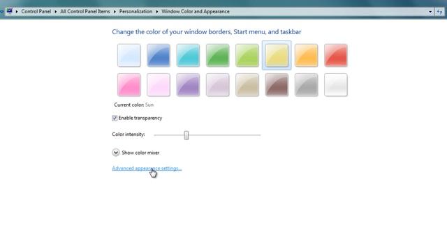 Changing the background colours in Windows 7 смотреть онлайн