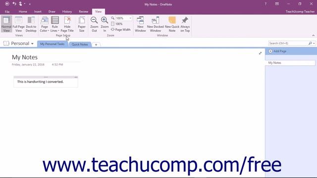 OneNote 2016 Tutorial Organizing the OneNote Interface Microsoft Training смотреть онлайн
