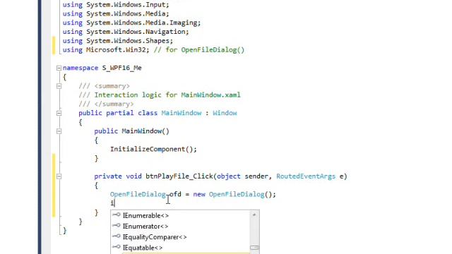 C# Edge 290 WPF16 OpenFileDialog from WPF,Xaml смотреть онлайн