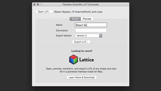 FSI Mac OS DIT LUT Conversion смотреть онлайн