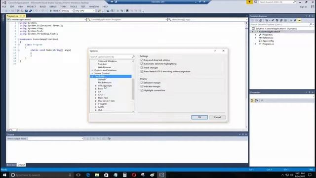 Visual Studio 2013 Line Numbers смотреть онлайн