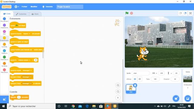 Installation et découverte du logiciel scratch 3.0 смотреть онлайн