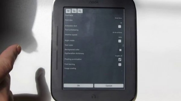 Cool Reader App for Nook Touch eReader