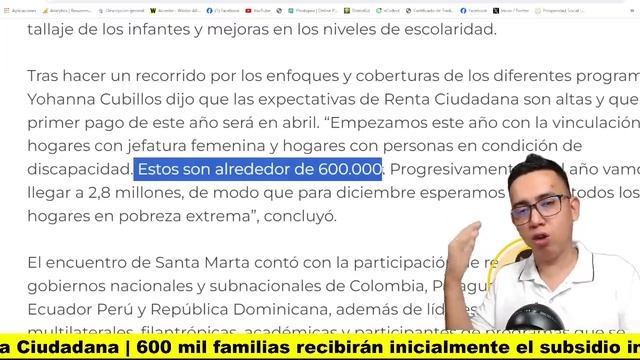 Atención: Revelan fecha del primer pago de Renta Ciudadana | 600 mil familias recibirán inicialment смотреть онлайн