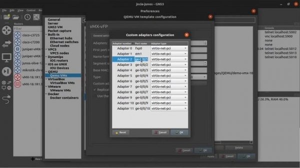 How to Install and Setup Juniper vMX 18.2R1 on GNS3 (Qemu/KVM)