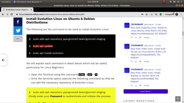 Install Evolution Linux[Latest] on Ubuntu 19.04 & Ubuntu 18.04.2 LTS смотреть онлайн