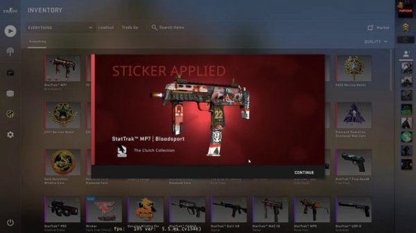 StatTrak™ MP7 | Bloodsport [FT] - 3x FaZe Clan (Holo) | Antwerp 2022