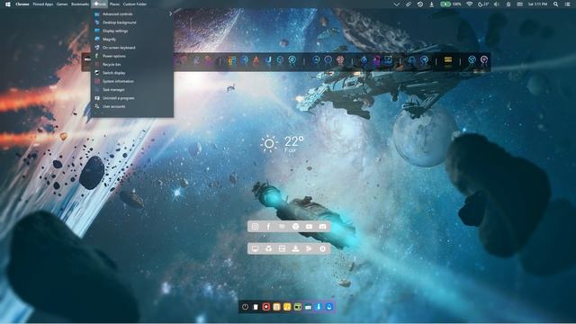 Customize Windows 10/11 with Rainmeter and Winstep Nexus Dock смотреть онлайн