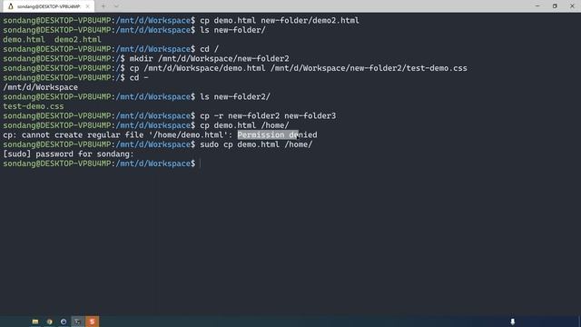 Lệnh cp, mv, rm, rmdir trong Ubuntu/Linux | Các lệnh trong Ubuntu смотреть онлайн
