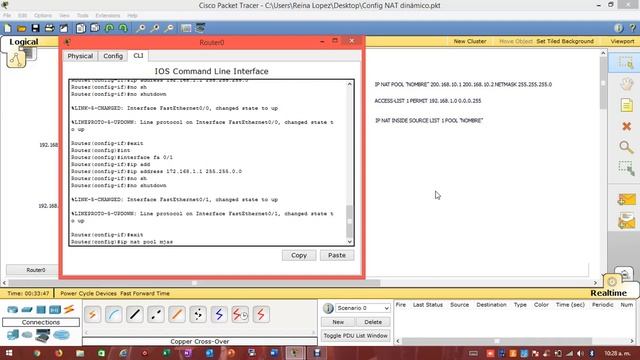 Configuración de NAT dinámico en cisco packet tracer смотреть онлайн