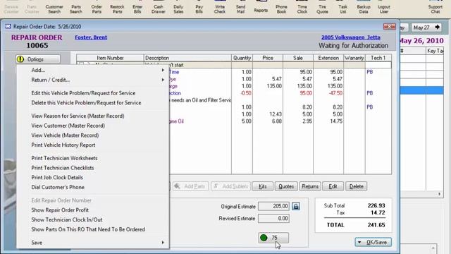 MaxxTraxx Auto Shop Software Video Lessons - Repair Order Options Review смотреть онлайн