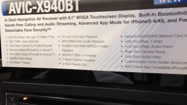 Pioneer AVIC-X940BT Navigation Bluetooth Android Iphone APPS 2012 CES! смотреть онлайн