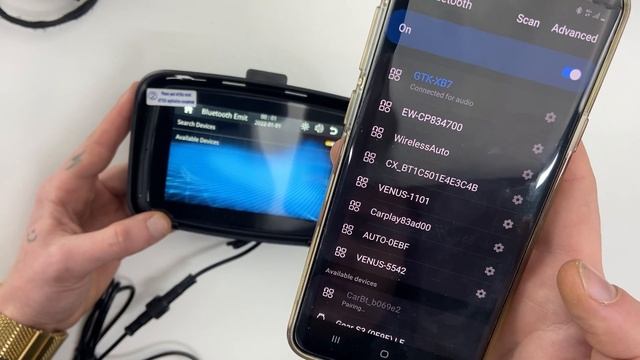 Motorcycle Waterproof screen Android auto Connection смотреть онлайн