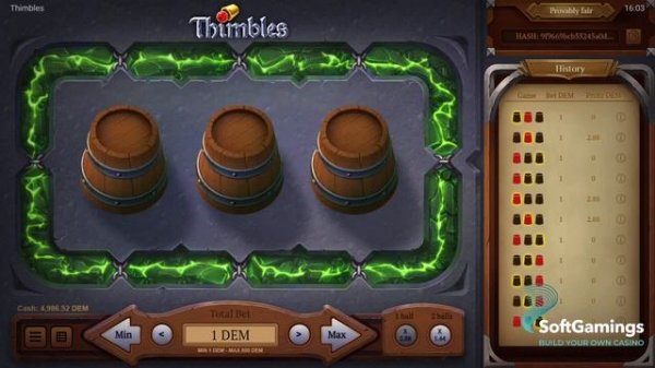 Evoplay - Thimbles - Gameplay Demo