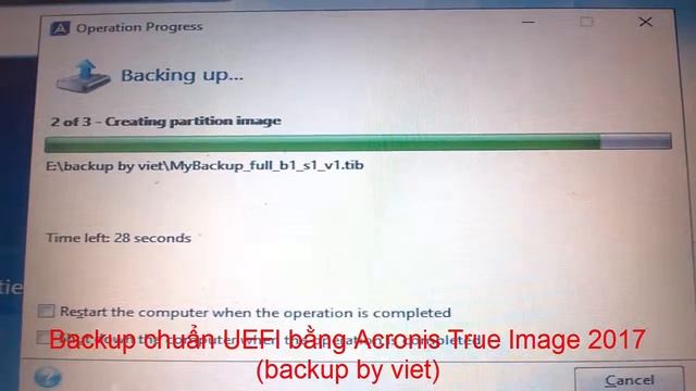 Backup chuẩn UEFI bằng Acronis True Image 2017 смотреть онлайн