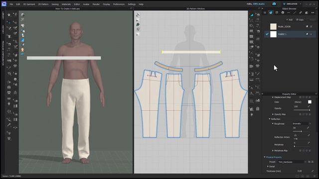 How To Create A Belt in CLO 3D смотреть онлайн