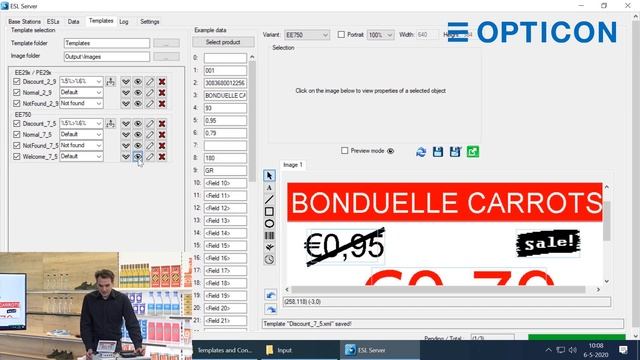 Attract customers by creating personalized templates on Electronic Shelf Labels смотреть онлайн