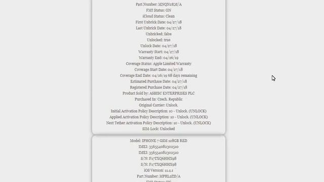 iPHONE GSX INFO CHECK (Sample) смотреть онлайн