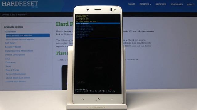 Recovery Mode BQ Aquaris V смотреть онлайн