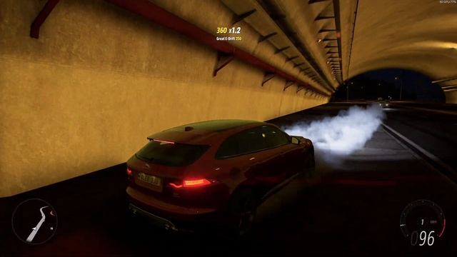 Forza Horizon 5 . Jaguar F-Pace S 2017 . Car Show Speed Jump Crash Test Drive . 4K 60fps.
