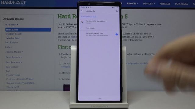 How to Add Google User in Sony Xperia 5 – Remove Google Account from Android смотреть онлайн