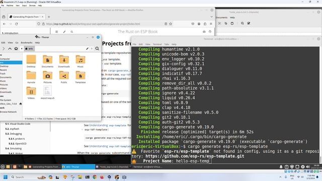 Install Embedded Rust for ESP32 on Linux Mint 21.3 over VirtualBox/Windows 11 смотреть онлайн
