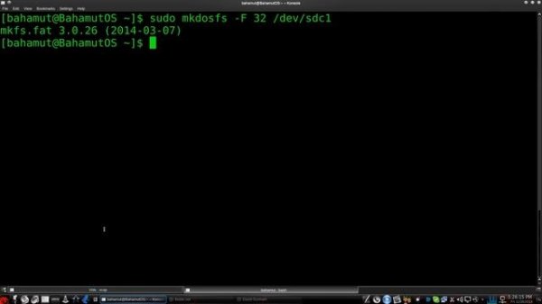 How to format FAT32 in Arch Linux (Arch Linux / KDE)