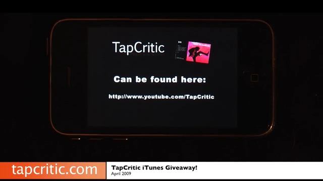 TapCritic April 2009 iTunes Giveaway смотреть онлайн