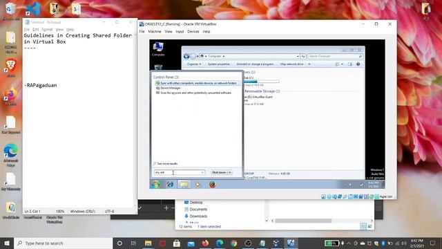 Guidelines in Creating Shared Folder in Virtual Box смотреть онлайн