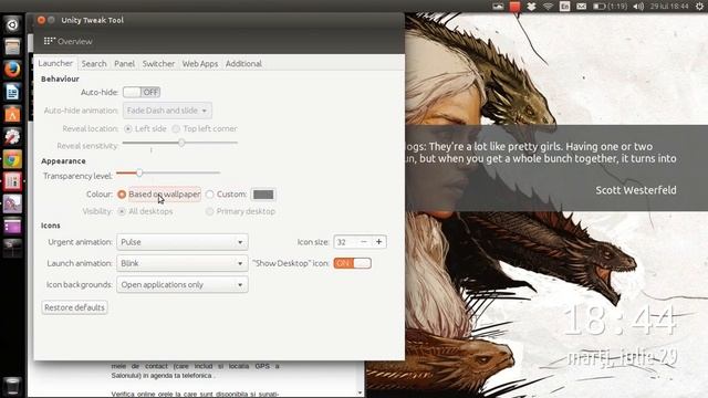 Setting the launcher with Unity Tweak Tool - Ubuntu Easy - Ubuntu Step By Step in Just a Minute смотреть онлайн
