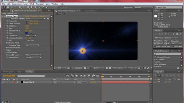 Build Your Own Optical Flares in Adobe After Effects смотреть онлайн