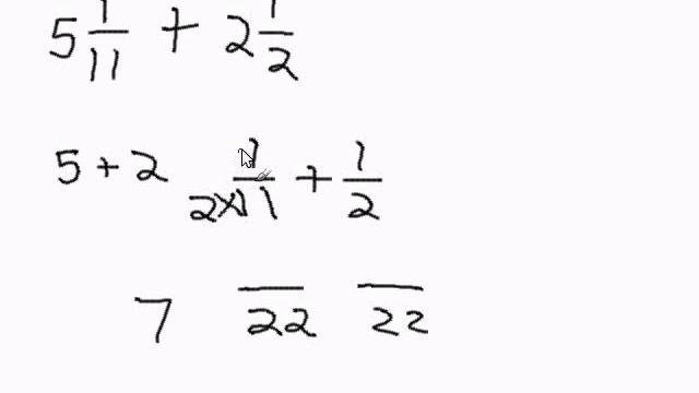 Adding Mixed Numbers with Uncommon Denominators смотреть онлайн