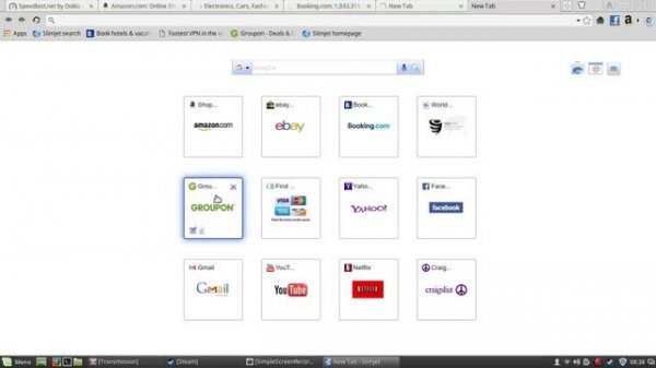 FlashPeak Slimjet Web Browser Speed Test (Linux)