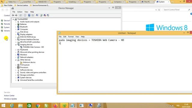 Tutorial Cara Mengetahui Driver Camera Laptop sudah terinstall atau belum смотреть онлайн